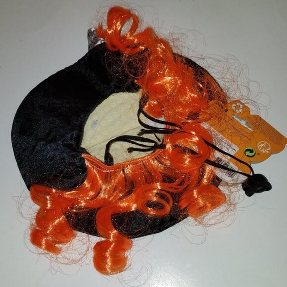 NWT Witch Dog Costume Size Medium Halloween Dress-Up 2-Pc Dress Candy Corn Hat - Picture 4 of 9